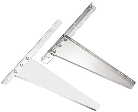 LABRIMP 1 par Soporte de Aire Acondicionado Inoxidable con Capacidad de Carga de Montaje Pared para Unidades Exteriores de Aire Acondicionado Instalación y Segura