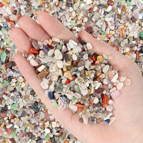 1 kg Grava Natural Colorida para Acuario – Arena y Grava Premium para Acuarios, Piedras Decorativas Naturales para Acuario y Decoración del Acuario