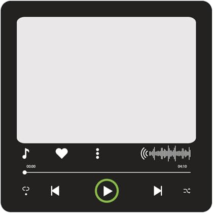 Musik-Kühlschrankmagnet – 10 × 10 cm, personalisierter Kühlschrankmagnet, funktionale Ästhetik, personalisiertes Foto-Spotify mit starkem Material, Musik-Kühlschrankmagnete für Geburtstag