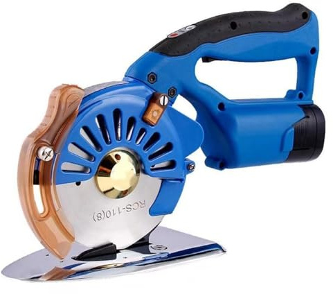 Hydravex Coupe-Tissu électrique 5 Vitesses avec Couteau octogonal et 2 Batteries Rechargeables, Machine de découpe rotative sans Fil pour créateurs de Mode, Artisans, quilteurs et bricoleurs. 125mm
