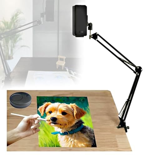 Proiettore d'Arte Intelligente Wireless con Bluetooth e Wifi, Schermo Gigante da 2 Metri per Disegno, Compatibile con Smartphone e Tablet, per Tracciare Disegni Standard configuration + power supply