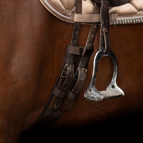 Imperial Riding Dressurgurt IRHCore, Sattelgurt mit Schnallenverschluss, Braun, 80cm