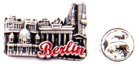 Berlin Pin Skyline - Anstecker Berlin Skyline in 2D - Berlin Souvenir