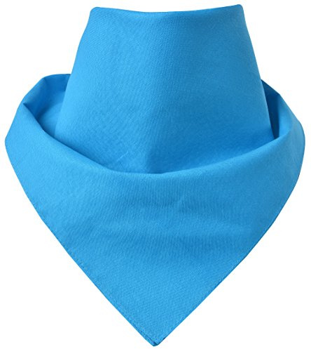Miobo Bandana i 100 % bomull en storlek, En/ljusblå, M