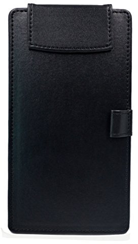 Millya Business-Klemmbrett im A6-Taschenformat, mit Stifthalterung, zum Schreiben von Notizen in Hotel, Restarant, Bars oder Kneipen A6 Schwarz