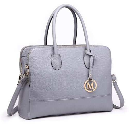 Miss Lulu Aktentasche Handtasche 13 Zoll Laptoptasche Arbeitstasche Schultertasche Messenger Bag Retro Elegant Damen