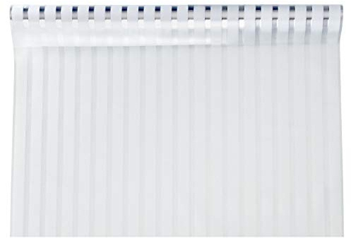shelfmade Fensterfolie selbsthaftend Streifen - Milchglasfolie statisch selbstklebend Sichtschutzfolie Dekofolie für Fenster (90 x 200 cm)