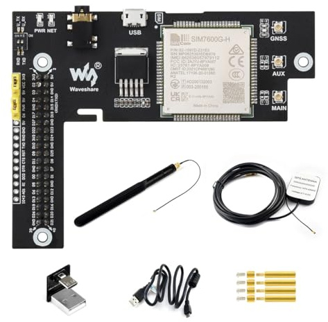 Waveshare Jetson Nano 4G/3G/2G/GNSS Expansion Board Based on SIM7600G-H Supports Global LTE CAT4 up to 150Mbps for Downlink Data Transfer