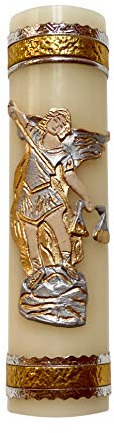 Archangel Michael Handmade Candle Protection Angel Cirio Vela de San Miguel Arcángel