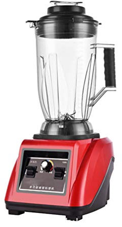 QREZ Blender Smoothie Maker, Jug Blender Smart Blender Juicer Professional Commercial for Vegetables And Fruit Smoothie Maker Blender Food Processor 45000RPM 3000W,Red