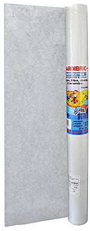 Jardibric – Rollo geotextil de malla – antimalezas poliéster – 100 gr/m² (1 x 25 m)