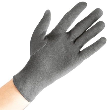 Baumwollhandschuhe aus 100% Baumwolle, Weiße Handschuhe, Textilhandschuhe | Weiche Stoffhandschuhe für Handmasken mit zertifizierter Hautverträglichkeit, Textilhandschuhe, Dermatest: Sehr Gut