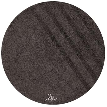 OLIVO.Shop Vertigo Badezimmerteppich, rund, rutschfest, waschbar, Badteppich, saugfähig (braun, 55 cm)