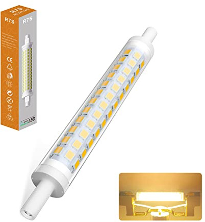 BVCL Lampadina R7S LED 118mm,Dimmerabile, Bianco Caldo 3000K, 9W LED Equivalenti R7S 118 mm 70w Lampadine Alogena,900LM,IC Corrente costante ha Lampadina Nessun strobo,AC100-230V