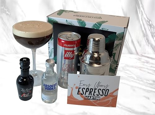 Kit expresso Martini avec mini shaker à cocktail.