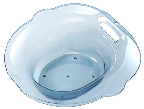 Amagogo Sitzbad für WC-Sitz-Bidet/universal/tragbar/aufhängbar/Toilettenwanne/wiederverwendbarer breiterer Sitzbereich Hüftbad-Dampfsitz für ältere Frauen, Blau