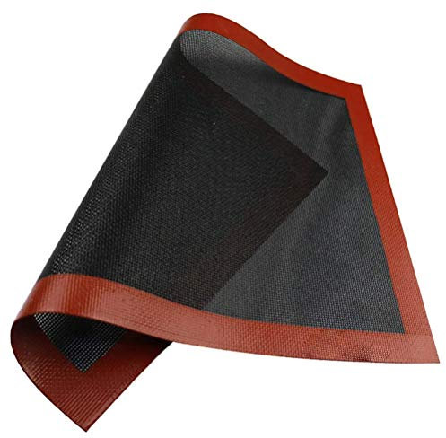 2pcs Tapis de Cuisson en Silicone Tapis de Cuisson en Silicone Micro perforé Tapis de Cuisson à Pizza pour Four Tapis de Cuisson Antiadhésif Lavable Réutilisable pour Biscuit (Couleur assortie)