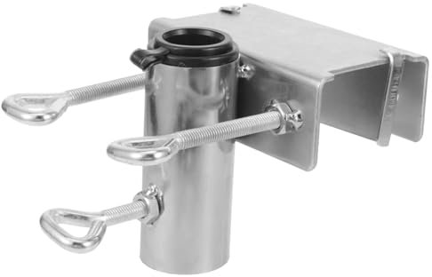 WHAMVOX Support De Parasol Pour Balcon Pince Fixe Multifonctionnelle Pour Parasol De Jardin Idéale De Inclinable Installation Facile Et Stable