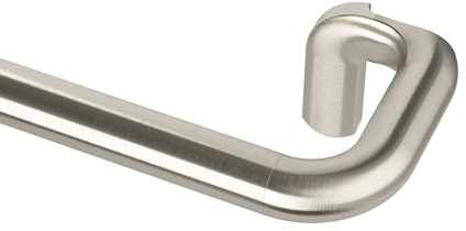 Umbra Twilight Gardinenstange, Ausziehbar, 168-367 cm, D19mm, Nickel | Stahl, Wickeldesign für lückenlosen Abschluss, einfache Montage, Zubehör inkludiert, belastbar bis 10 kg