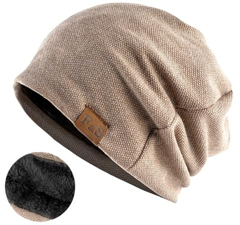 Djfkey Damen Warme Herbst Winter Slouch Beanie Mütze Herren Kopfbedeckung Baumwolle Strickmütze Flexibler Freizeithut Leichte Chemo Wintermütze (DE/NL/SE/PL, Alphanumerisch, Einheitsgröße, Khaki)