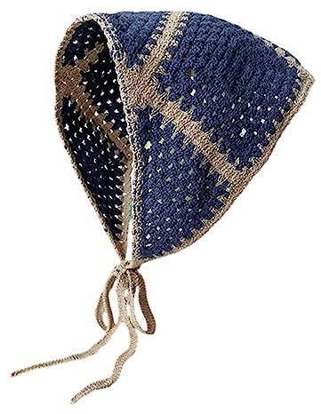 DINSOAVR Elegante Frauen Stricken Dreieck Schal Outdoor Camping Foto Häkeln Haarband Frühling Gestrickte Stirnband Für Reisen