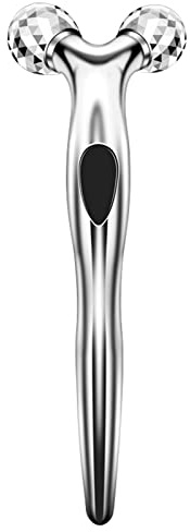 Gesichtsroller aus silberfarbenem ABS-Metall, 30 g, 16,5 x 7,5 x 3,6 cm, 1 Stück, Hautpflegewerkzeug