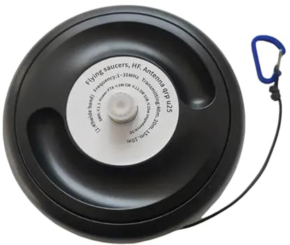 Antenne QRP U25 50Ω per dischi volanti facili da configurare, adotta anelli e guscio di alloggiamento resistente alle intemperie per uso esterno antenne a onde corte