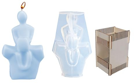 Moule en silicone pour créer des créations en résine tendance en famille pour faire couler de la cire