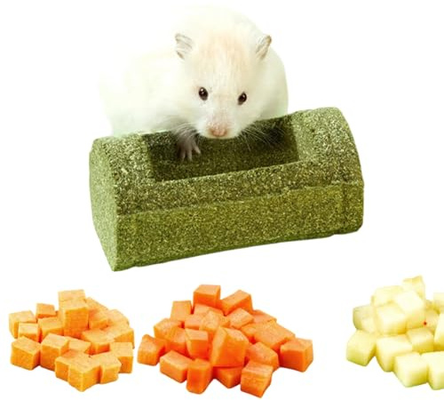 Giocattoli Da Masticare Per Criceti Per Denti - Per Cibo Per Piccoli Animali - Giocattoli Naturali per Cincillà - Gioco E Rosicchiamento Per Criceto, Coniglio E Cincillà Contro La Noia In Gabbia