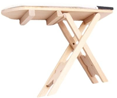 Abaodam 12 en Bois et Tissu Coton, Accessoire Décoratif pour Maison de Poupée, Meuble Miniature Réaliste pour Collection et Décoration Intérieure