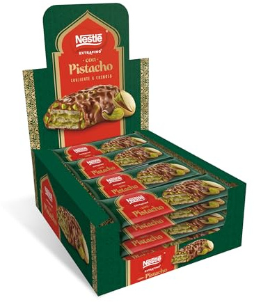 NESTLÉ Extrafino Barrita Pistacho 12 unidades de 30g