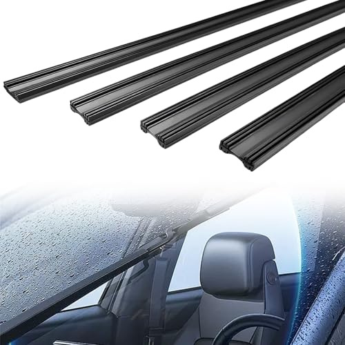 4Pcs 32 Wiper Blade Refills, Universal Rubber Replacement Strips
