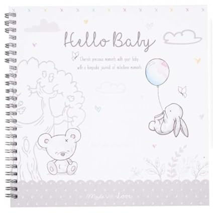 YöL Hugs & Kisses Baby Meilenstein Tagebuch Andenken Kleinkind Neugeborene Dusche Taufe Geschenk Tagebuch