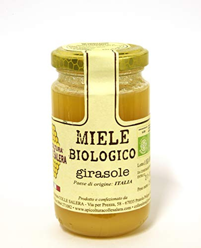 Miele biologico di Girasole - Italiano non Pastorizzato | Apicoltura Colle Salera … (250 gr)