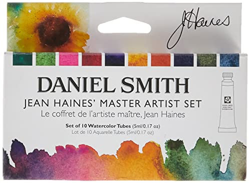 Daniel Smith Aquarellfarben in Tube, 10 Farben in Tuben à 5 ml, 5 ml (10 Stück), 50 Stück