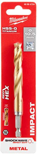 Milwaukee Broca para metal SWave HSS-G TiN 10,5 mm (1 unidad) 48894724
