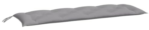 vidaXL Gartenbankauflage, Bankauflage Sitzkissen Outdoor, Polsterauflage Auflage für Gartenbank, Bankpolster Bankkissen, Grau 150x50x7cm Oxford-Gewebe