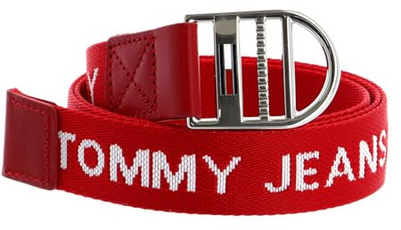Tommy Hilfiger TJW Essential Webbing Belt 3.0 W80 Deep Crimson