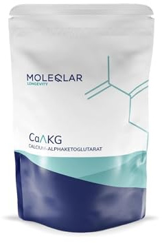 MoleQlar CaAKG Pulver hochdosiert - Vorratspack (100 Gramm für 100 Tage) veganes Premium Calcium-Alphaketoglutarat - 1000 mg Calcium-AKG pro Portion - Laborgeprüft in DE