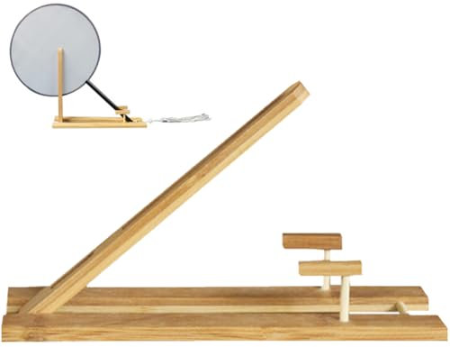 Sanfly Hand Fan Display Stands Bamboo Chinese Folding Fan Holder Base Handheld Fan Display Stand Fan Storage Rack Display Base