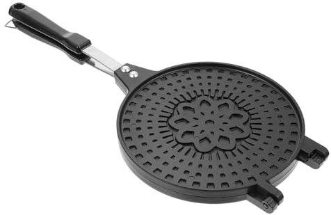 OUNONA Poêle à Omelette pour Fabriquer Cornets de Glace et Rouleaux D'œufs en Alliage D'aluminium Antiadhésive Noire sans Bavures Multi-fonction Cuisine à Domicile