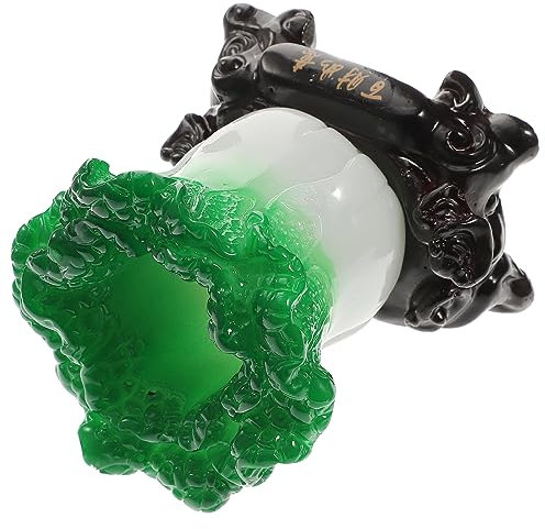 EXCEART Chinese Cabbage Stifthalter Resin Kreativer Schreibtisch Organizer Für Make-up Pinsel Und Stifte Multifunktionaler Pen Holder Für Büro Und Zuhause