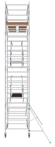 ASC Rollgerüst 135 AGS, Arbeitshöhe 8,3 m 2.50 m Holz - Leitergerüst - fahrbares Gerüst - Alu Gerüst fahrbar - Gerüst Alu