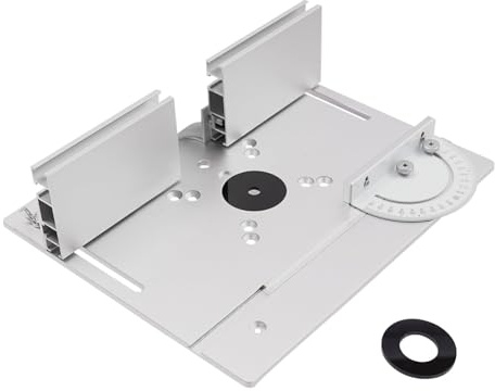 Mesa de fresado, placa de inserción de aleación de aluminio, fresadora, router, tabla inserta, bancos de trabajo de madera, para bricolaje, ingenieros, carpinteros, renovadores
