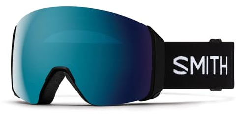 SMITH 4D Mag XL Snow Goggles – Adult Ski & Snowboarding Goggles with BirdsEye Vision, Anti-Fog Performance & 100% UV Protection – for Men & Women – Black, ChromaPop Sun Blue Mirror