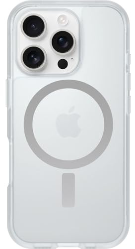 OtterBox React Series MagSafe Case for iPhone 16 Pro, Shockproof, Drop proof, Ultra-Slim, Protective Thin Case, Tested to Military Standard, Clear