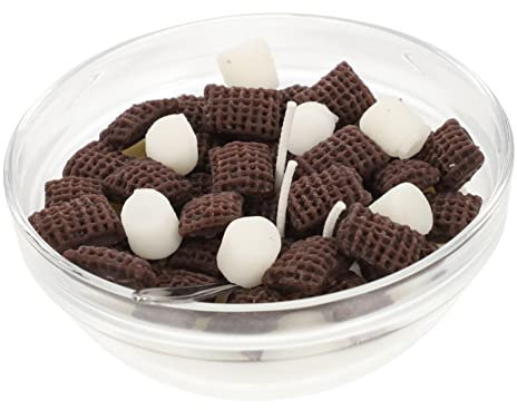 NIYANGLE Cereal Bowl Shape Scented Candle Decorative Flameless Candles