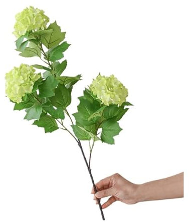 Fiore Di Ortensia Artificiale Bouquet di ortensie artificiali a 3 teste, fiori di ortensia finti in seta, fiori estivi for la casa, centrotavola for matrimoni, decorazioni for feste Per Matrimonio, Ca