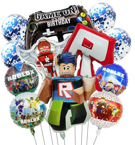 12pcs Geburtstagsdeko Ballon Set für Kinder – Partydekoration, Figuren Ballons und bedruckten Motivballons, Komplettset für Kindergeburtstag und Mottoparty