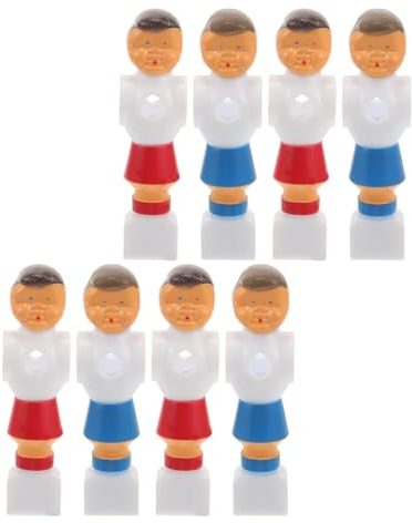 HONITANO 8 Piezas Figuras Futbolín Reemplazo Jugadores Rojo y Azul Accesorio Compatible para Mesa Fútbol de Sobremesa Fiestas y Entretenimiento Familiar